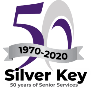 Silver Key 50th Anniv Logo Black Lettering