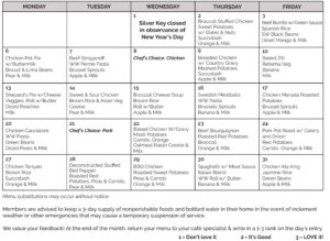 Connections Cafe Menu January